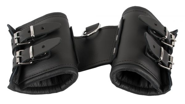 Handfesseln aus Leder (extra breit & stabil)