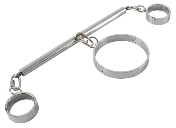 Bad Kitty Fessel-Set mit Pranger (Profi-Set mit Halsfessel, Handfesseln & Pranger)