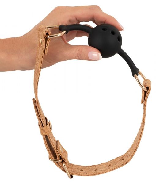Vegan Fetish Knebel "Ball Gag" aus natürlichem Kork (vegan & natürlich)