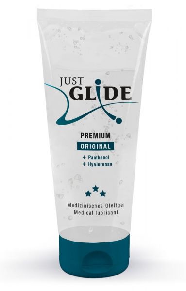 Gleitgel "Just Glide Premium" 200ml (mit Hyaluron & Panthenol)