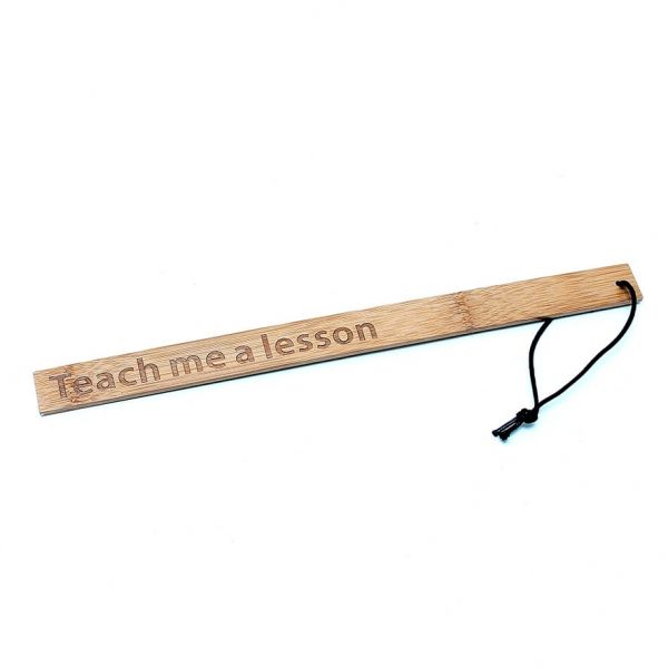 Rimba Holz Paddel "Teach me a lesson" (aus hochwertigem Holz)