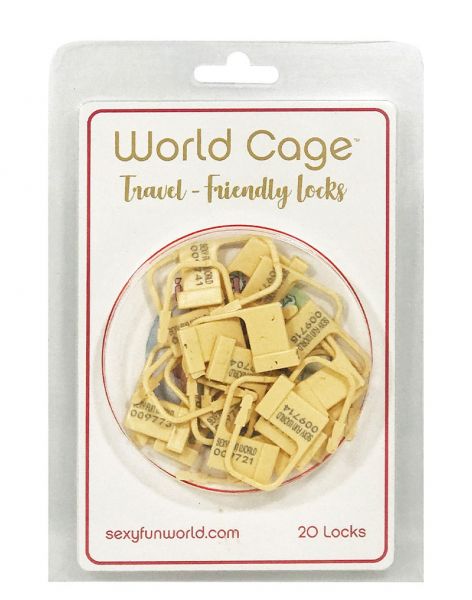 World Cage Schlösser für Keuschheitskäfig (Set von 20 Stück)