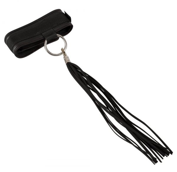 Halsband mit Mini-Flogger (aus weichem Lederimitat)