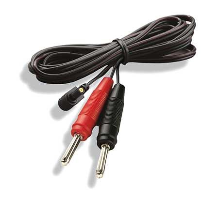 Adapterkabel Mystim-Round-Stecker auf 4 mm Bananenstecker