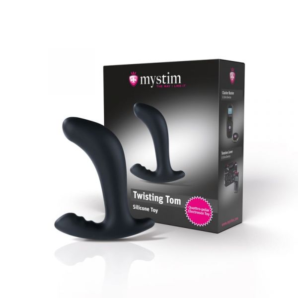 Mystim Twisting Tom - Silikon Elektrosex Toy (aus 100% medizinischem Platinsilikon)