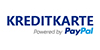 Kreditkarte Powered by PayPal