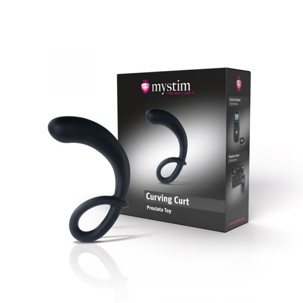 Mystim Curving Curt Silikon Toy, ohne Reizstrom (mit der Flex & Stay Technologie von Mystim)