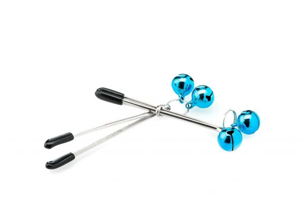 ZENN Tweezer Nipple Clamps Blue Bell (im Millimeterbereich verstellbar)