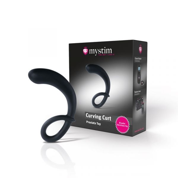 Mystim Curving Curt - Silikon Elektrosex Toy (mit der Flex & Stay Technologie von Mystim)