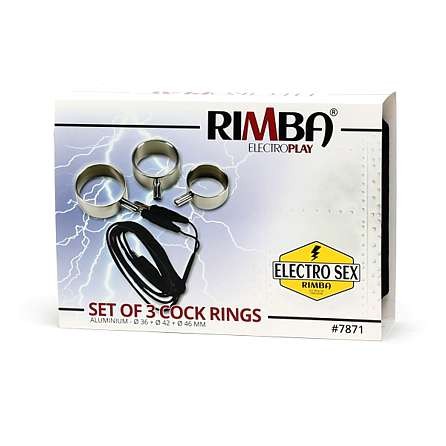 Rimba Elektro-Sex Aluminium Cock Ring-Set